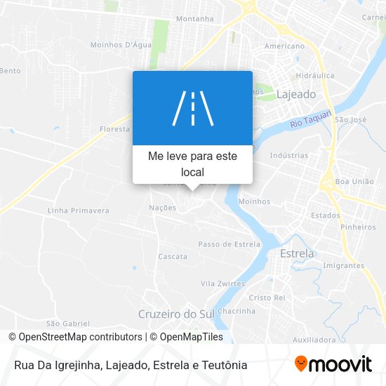 Rua Da Igrejinha mapa
