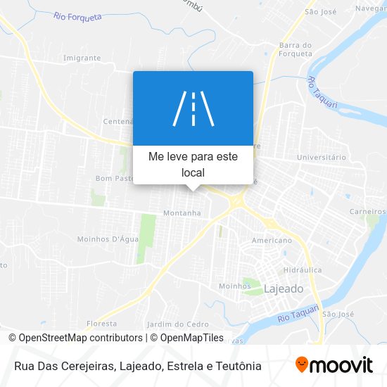 Rua Das Cerejeiras mapa