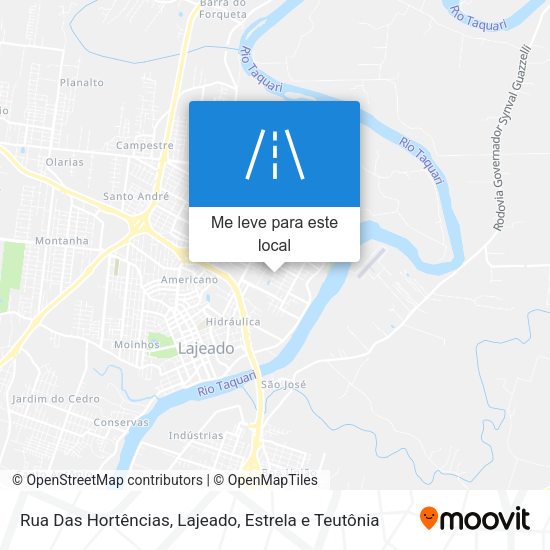 Rua Das Hortências mapa