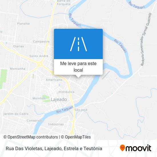 Rua Das Violetas mapa