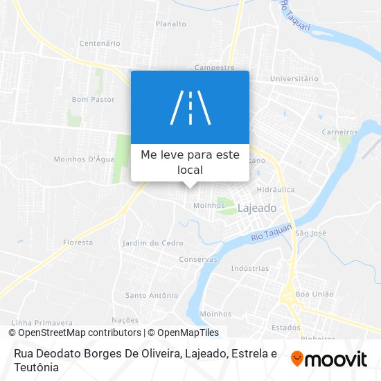 Rua Deodato Borges De Oliveira mapa