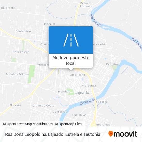 Rua Dona Leopoldina mapa