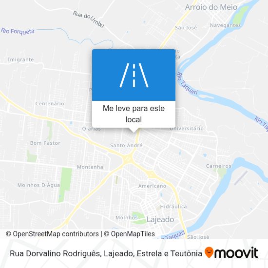 Rua Dorvalino Rodriguês mapa