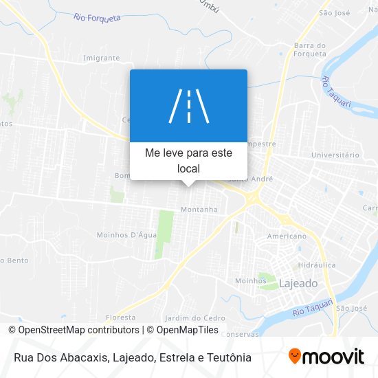 Rua Dos Abacaxis mapa
