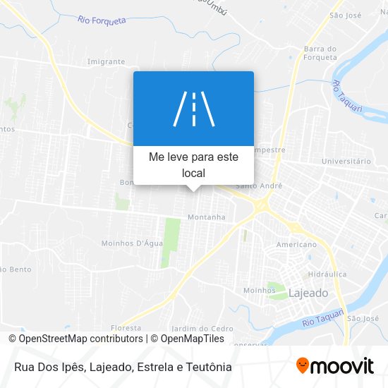 Rua Dos Ipês mapa