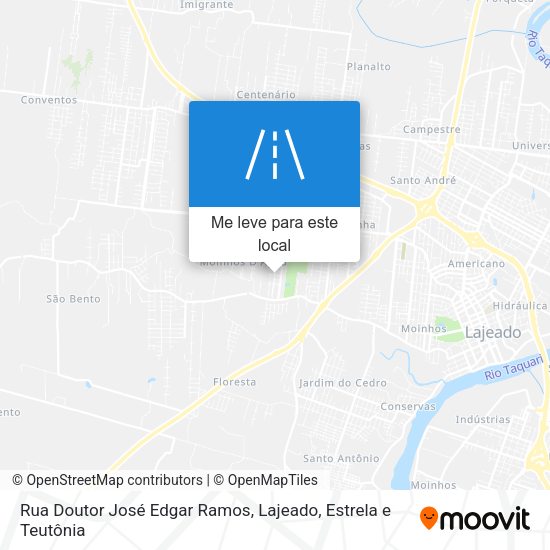 Rua Doutor José Edgar Ramos mapa