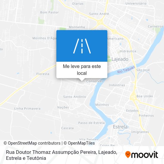 Rua Doutor Thomaz Assumpção Pereira mapa