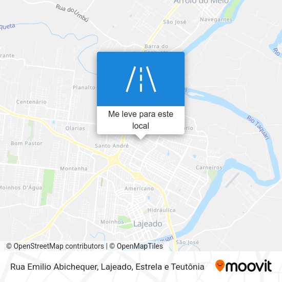 Rua Emilio Abichequer mapa
