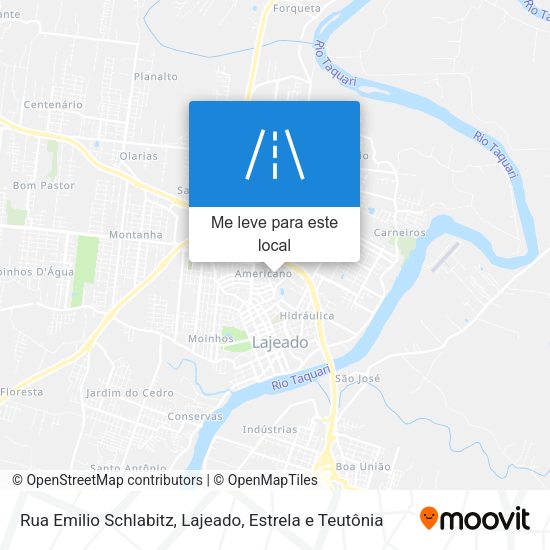 Rua Emilio Schlabitz mapa