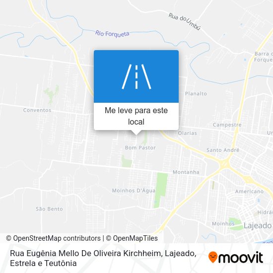 Rua Eugênia Mello De Oliveira Kirchheim mapa