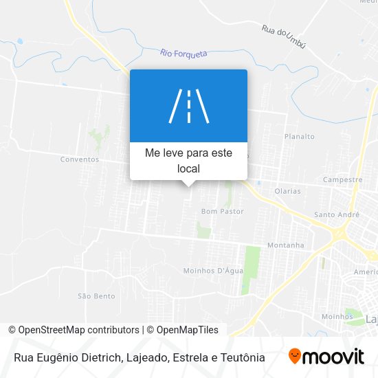 Rua Eugênio Dietrich mapa