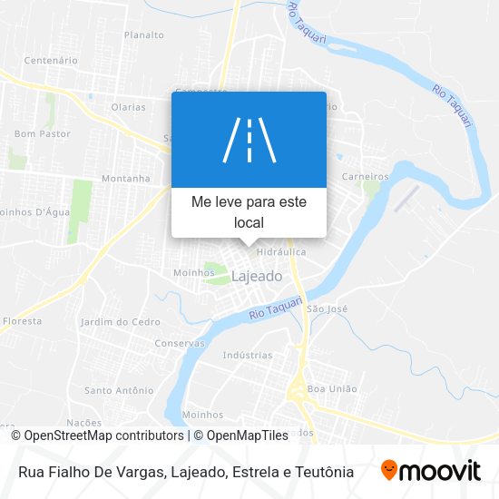 Rua Fialho De Vargas mapa