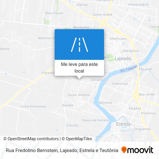 Rua Fredolino Bernstein mapa