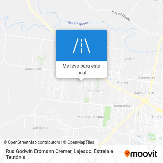 Rua Godwin Erdmann Cremer mapa