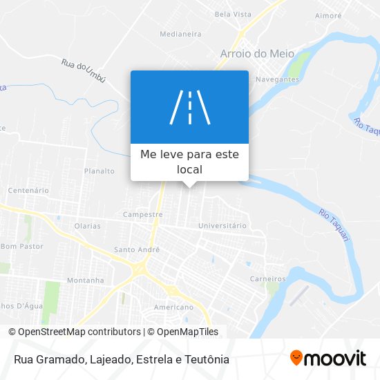 Rua Gramado mapa