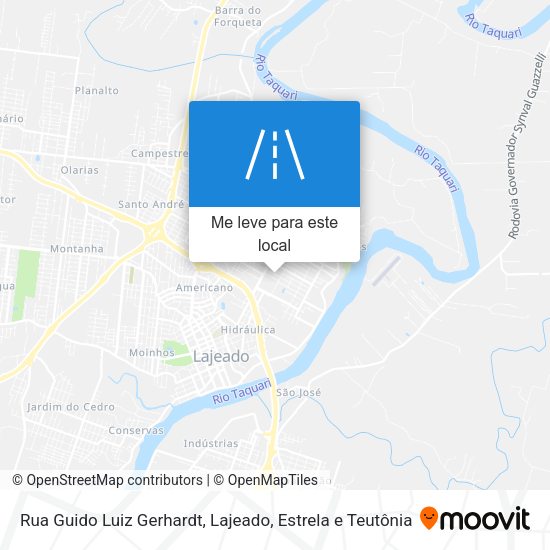 Rua Guido Luiz Gerhardt mapa