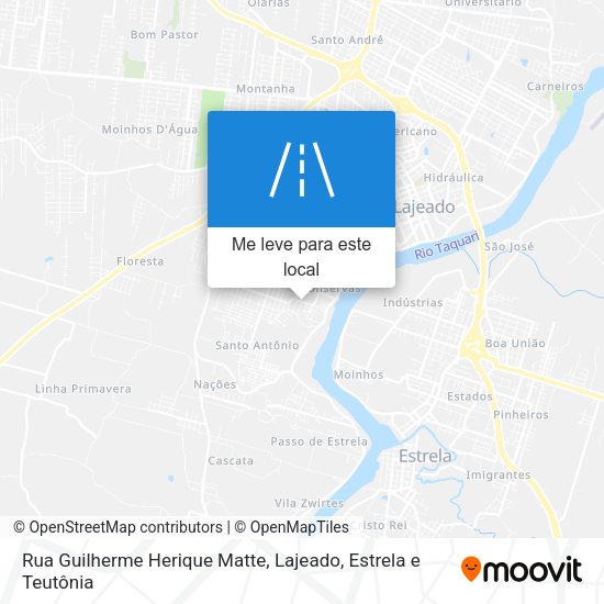 Rua Guilherme Herique Matte mapa