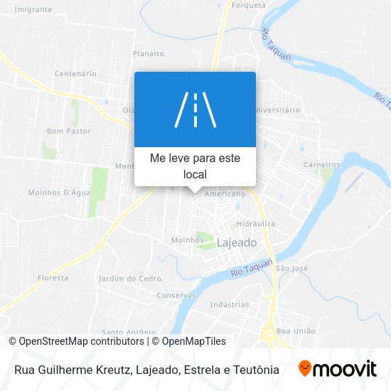 Rua Guilherme Kreutz mapa