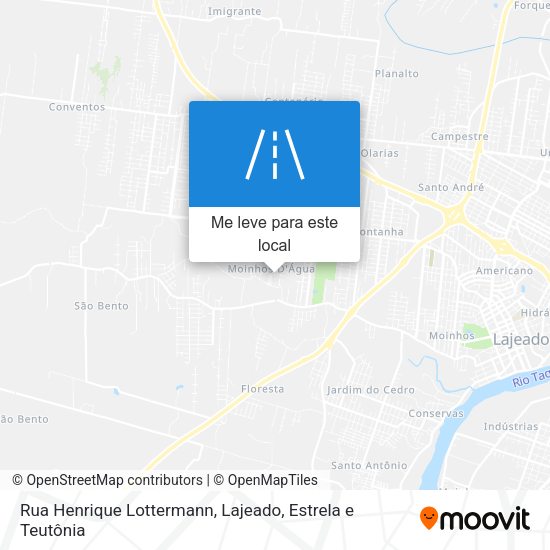 Rua Henrique Lottermann mapa