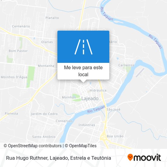 Rua Hugo Ruthner mapa
