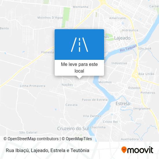 Rua Ibiaçú mapa