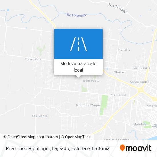 Rua Irineu Ripplinger mapa
