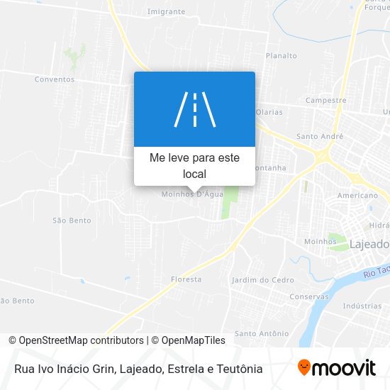 Rua Ivo Inácio Grin mapa