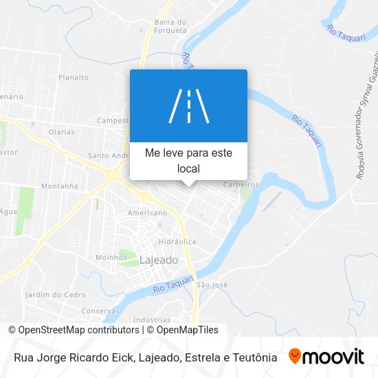 Rua Jorge Ricardo Eick mapa