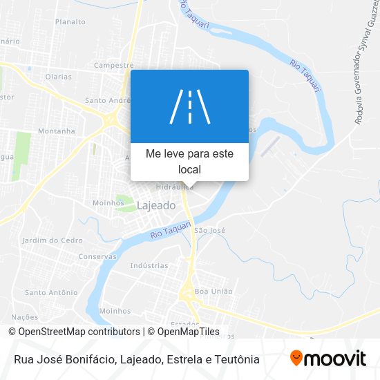 Rua José Bonifácio mapa