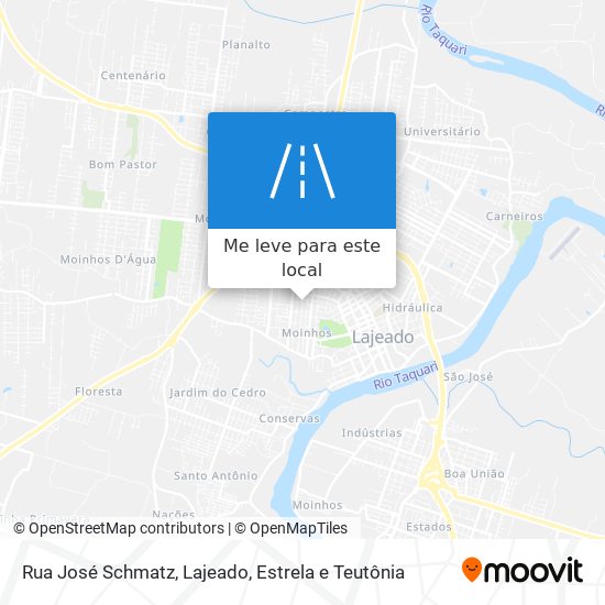 Rua José Schmatz mapa