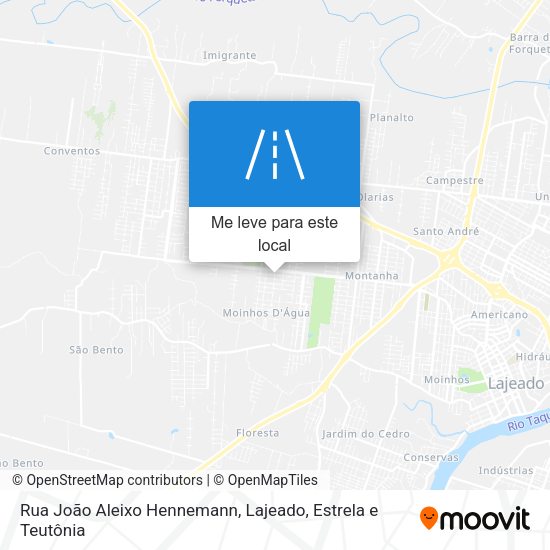 Rua João Aleixo Hennemann mapa