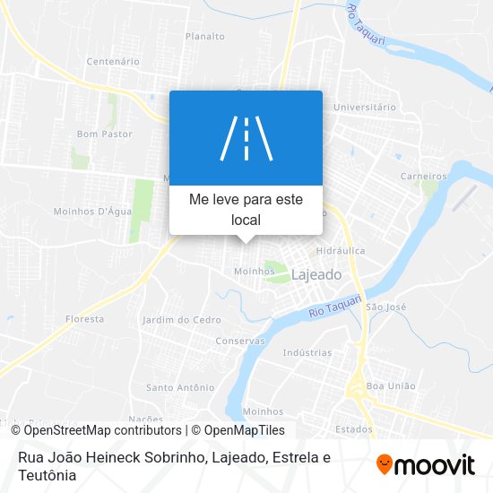 Rua João Heineck Sobrinho mapa