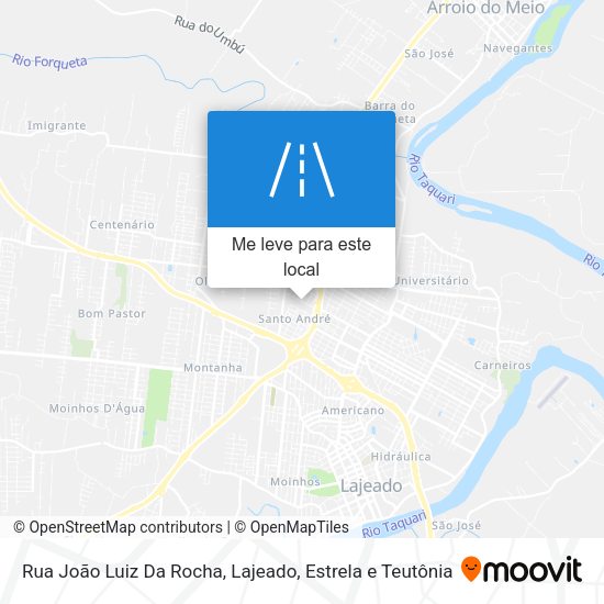 Rua João Luiz Da Rocha mapa