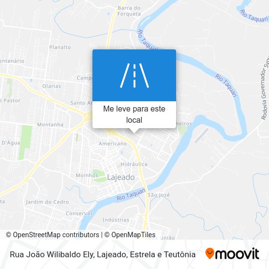 Rua João Wilibaldo Ely mapa