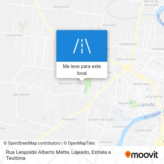 Rua Leopoldo Alberto Matte mapa