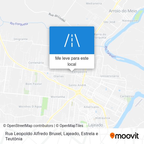 Rua Leopoldo Alfredo Bruxel mapa
