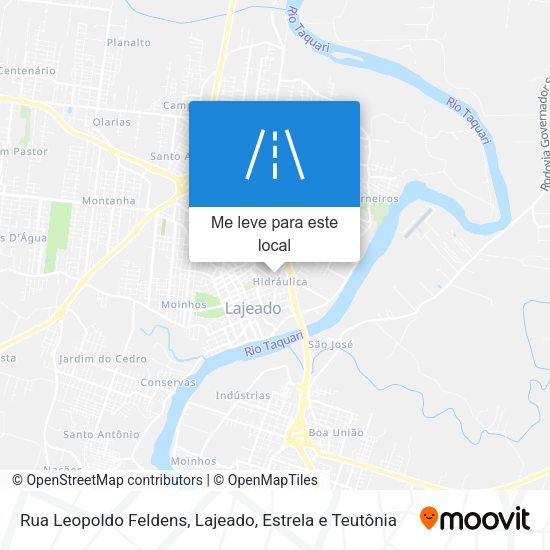 Rua Leopoldo Feldens mapa