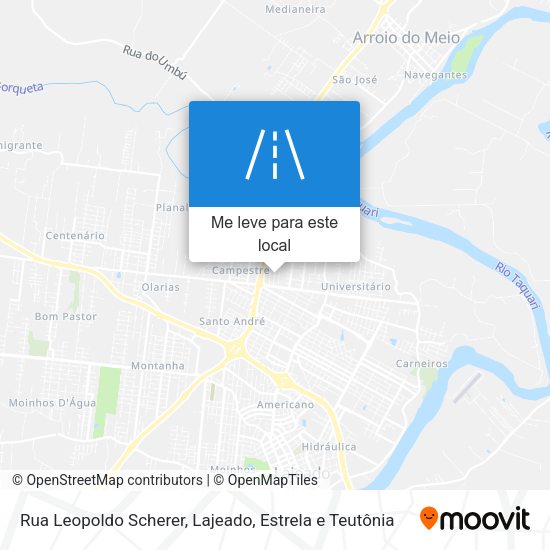 Rua Leopoldo Scherer mapa