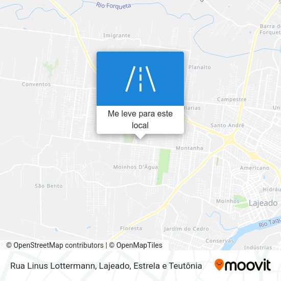 Rua Linus Lottermann mapa