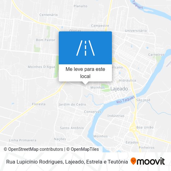Rua Lupicínio Rodrigues mapa