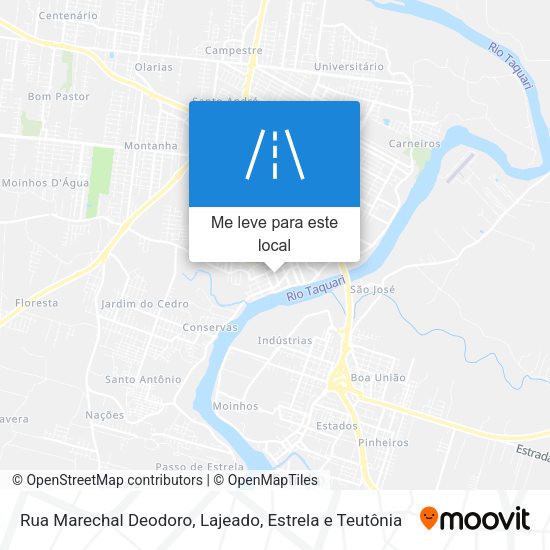 Rua Marechal Deodoro mapa