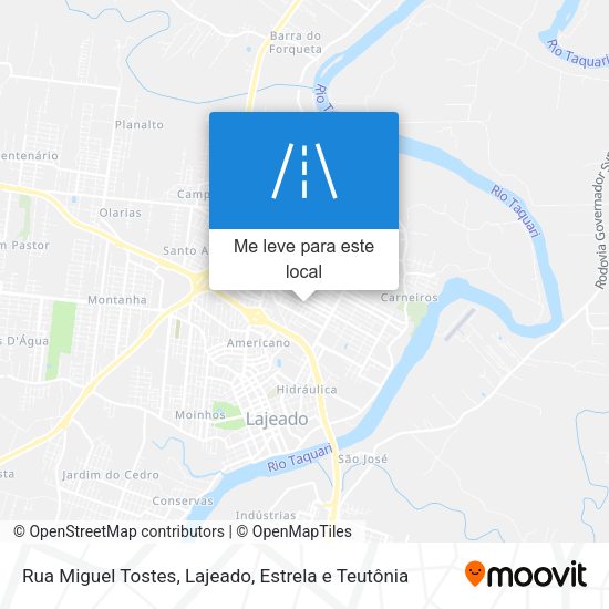 Rua Miguel Tostes mapa
