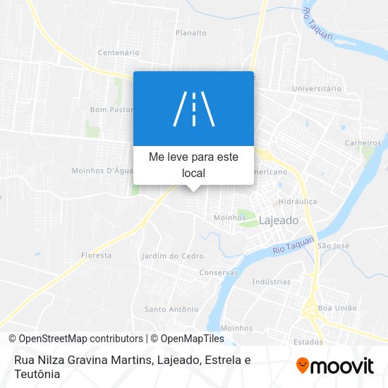 Rua Nilza Gravina Martins mapa
