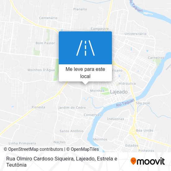 Rua Olmiro Cardoso Siqueira mapa