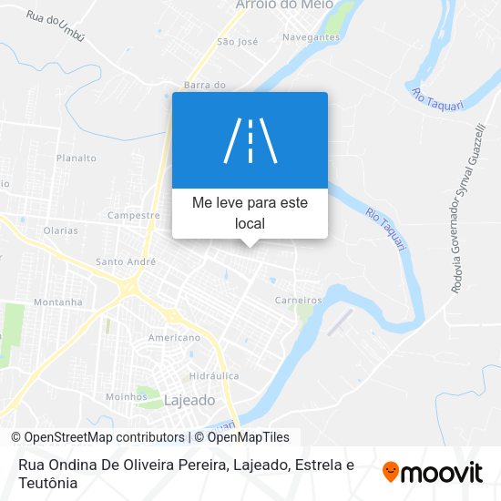 Rua Ondina De Oliveira Pereira mapa