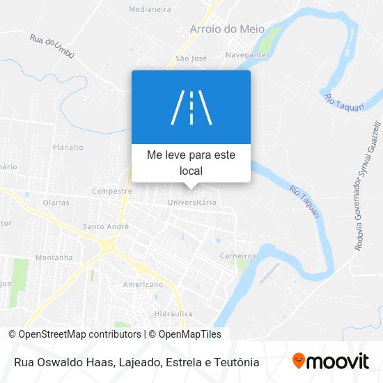 Rua Oswaldo Haas mapa