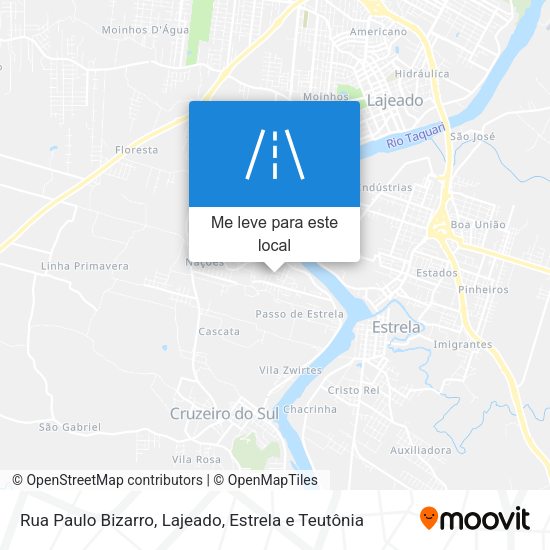 Rua Paulo Bizarro mapa