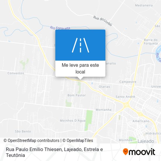 Rua Paulo Emílio Thiesen mapa