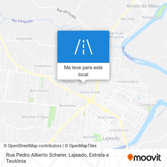 Rua Pedro Alberto Scherer mapa