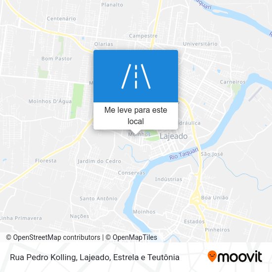 Rua Pedro Kolling mapa